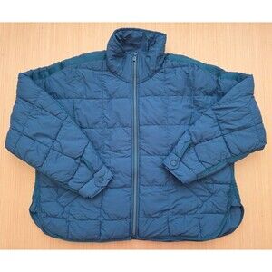 Free People Movement Pippa Packable Puffer Jacket Coastline Turquoise Size Small